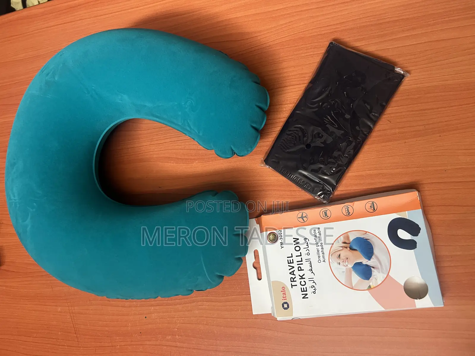 የሚነፋ የአንገት ትራስ Inflatable Neck Pillow for Travelers!