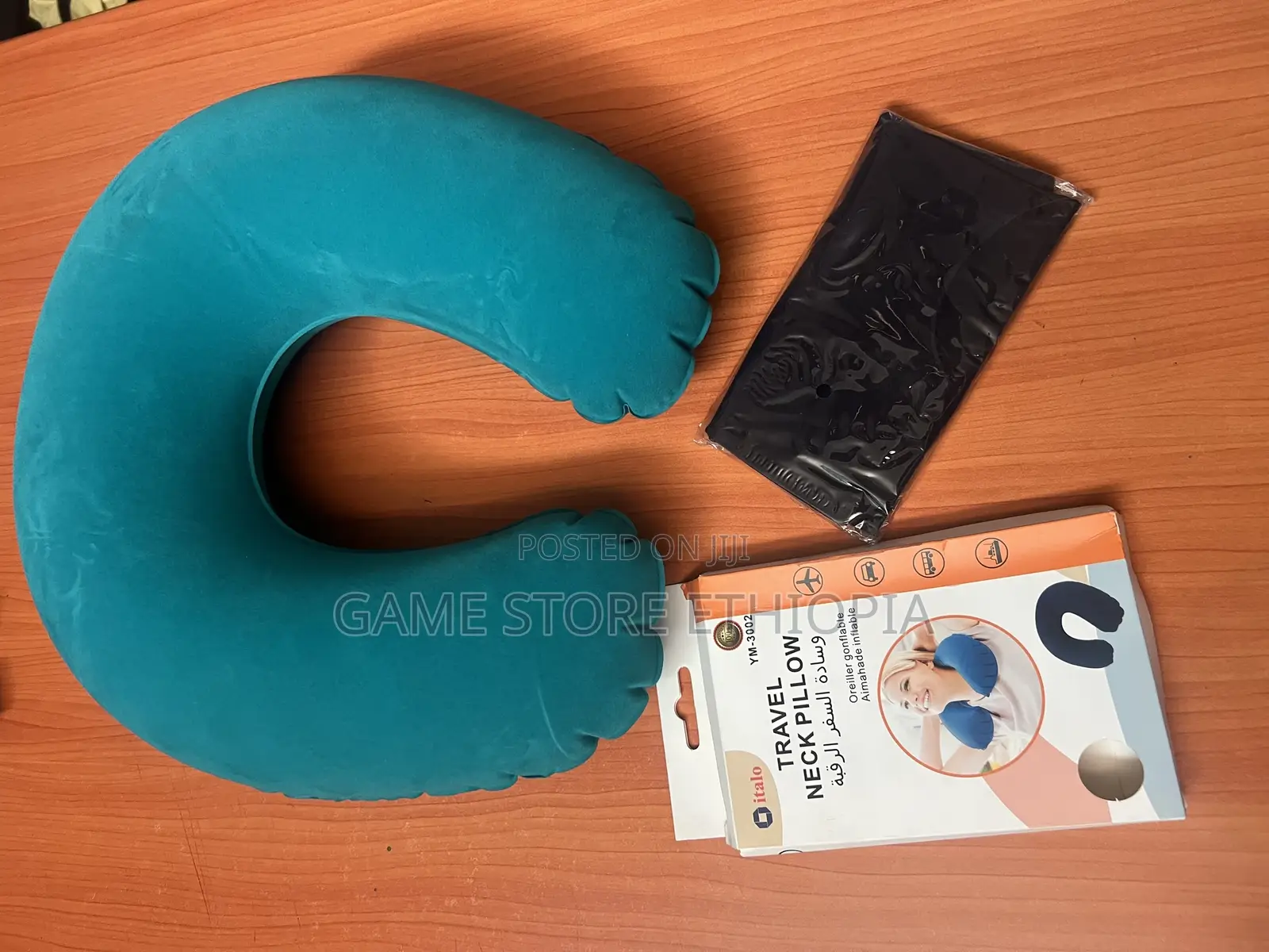 የሚነፋ የአንገት ትራስ Inflatable Neck Pillow for Travelers!