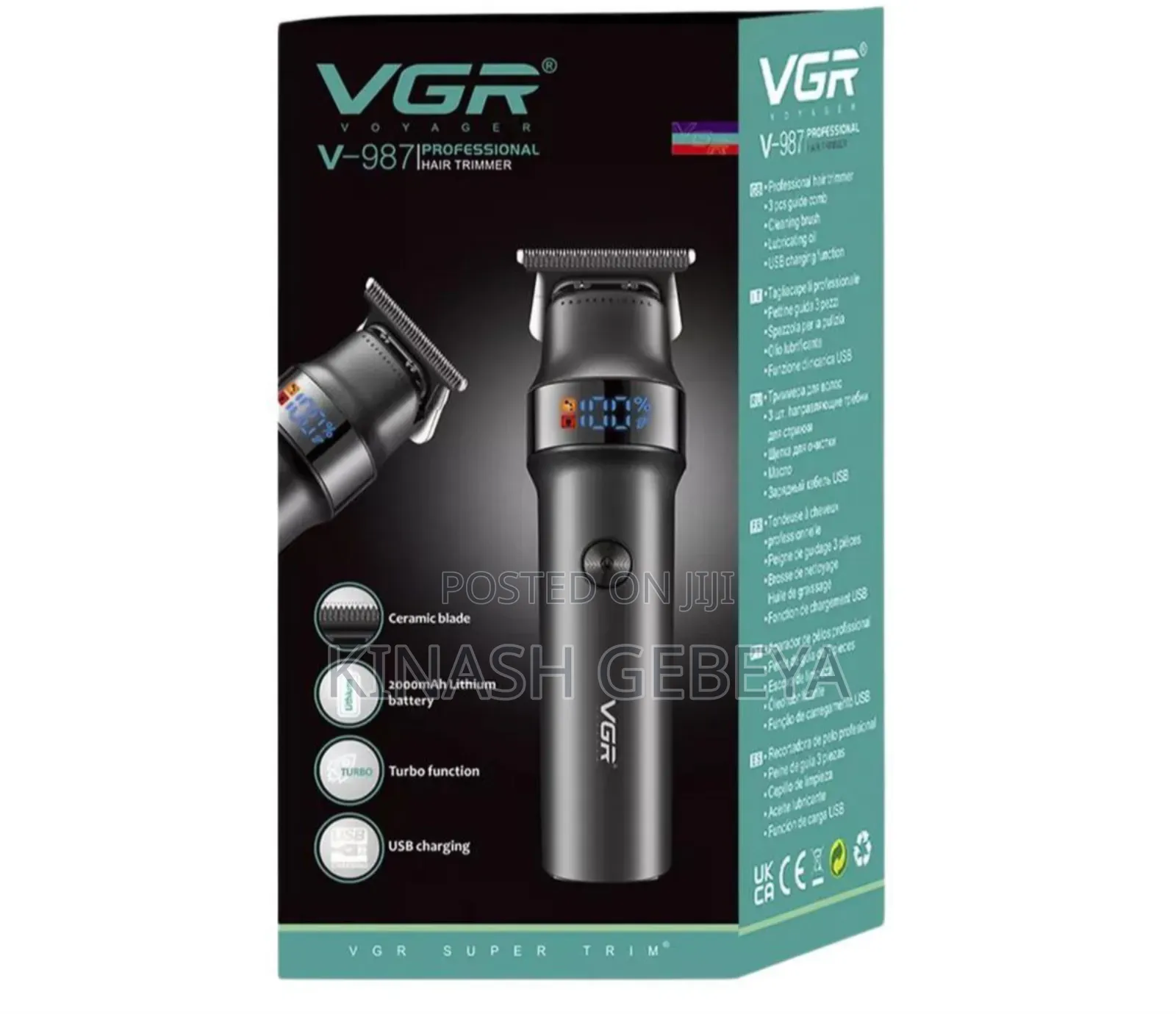 VGR Proffessional High Quality Hair Trimmer(የፀጉር ቶንዶስ)
