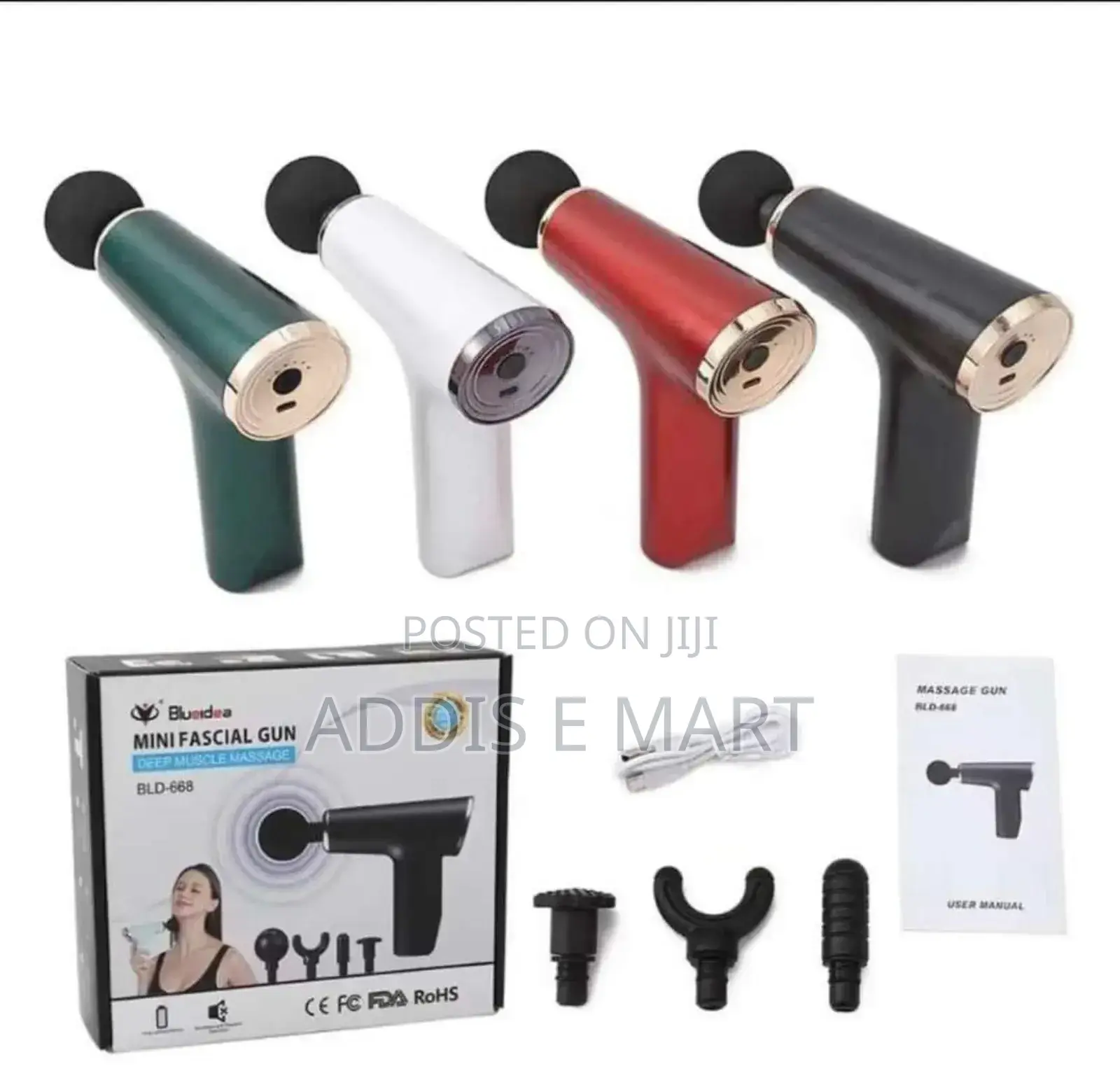 ድብርትን ፣የህመም ስሜት እና ድካምን የሚያስወግድ 4in1 Massager Gun