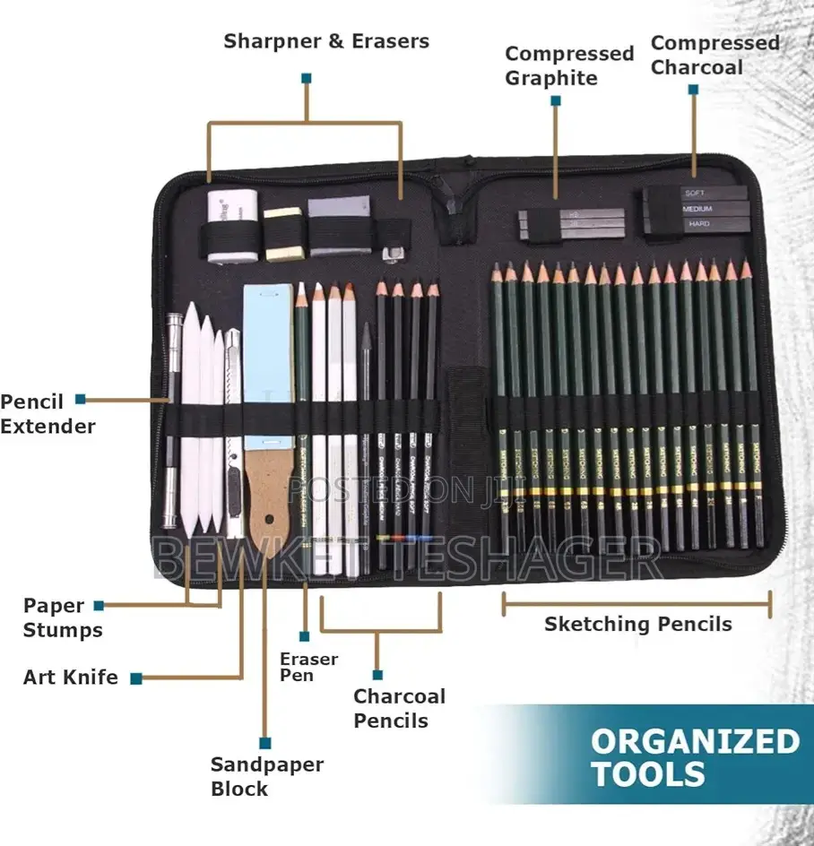 Drawing Set With Sketchbook