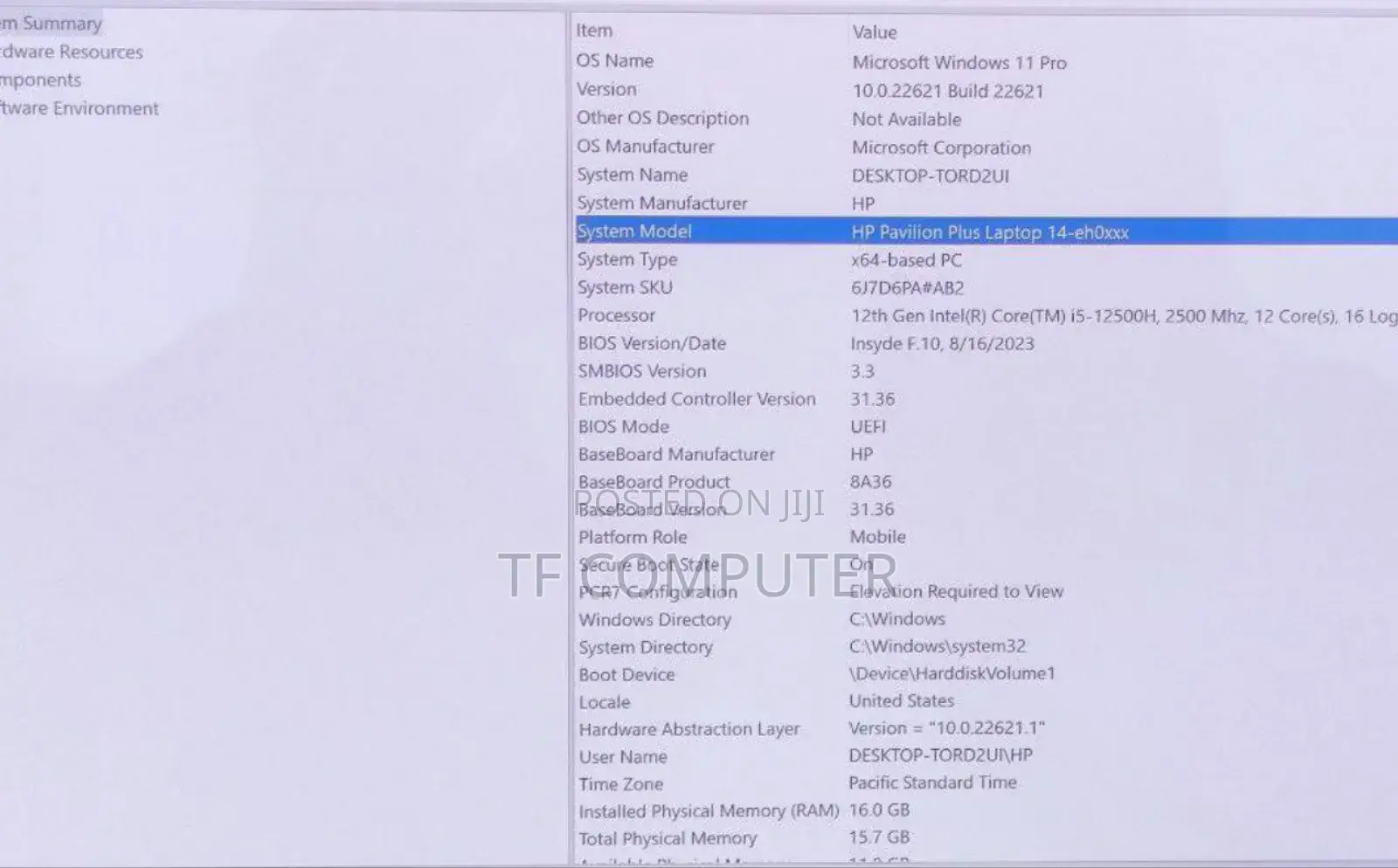 New Laptop HP 16GB Intel Core I5 SSD 512GB