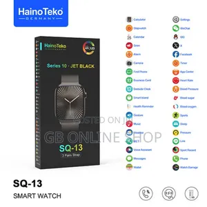 Haino Teko Germany SQ-13 Series 10 Jet Black Smart Watch