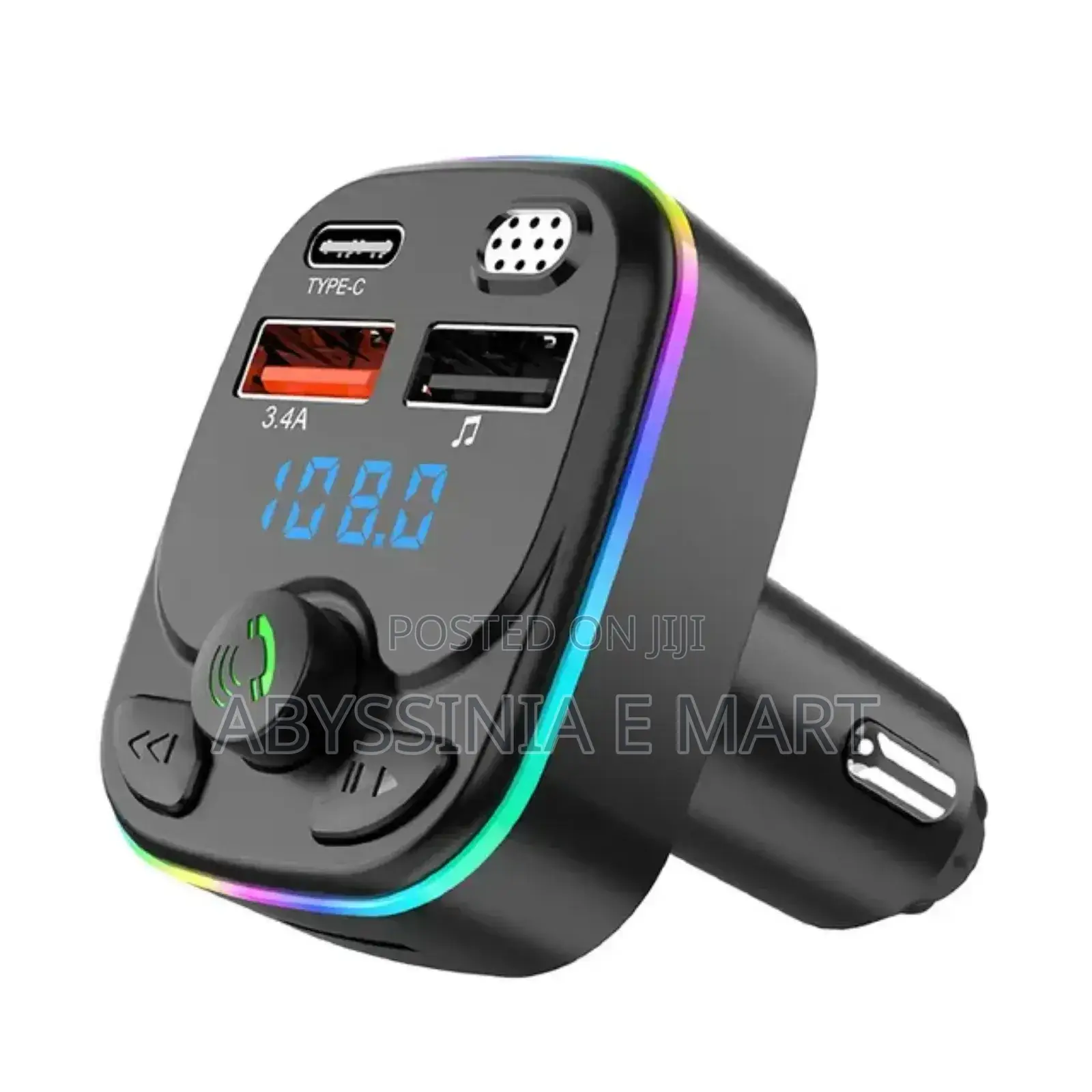 ሚሞሪ ካርዶች እና ፍላሽ ሰክተው ማድመጥ ይችላሉ Car Mp3 Player Car Charger