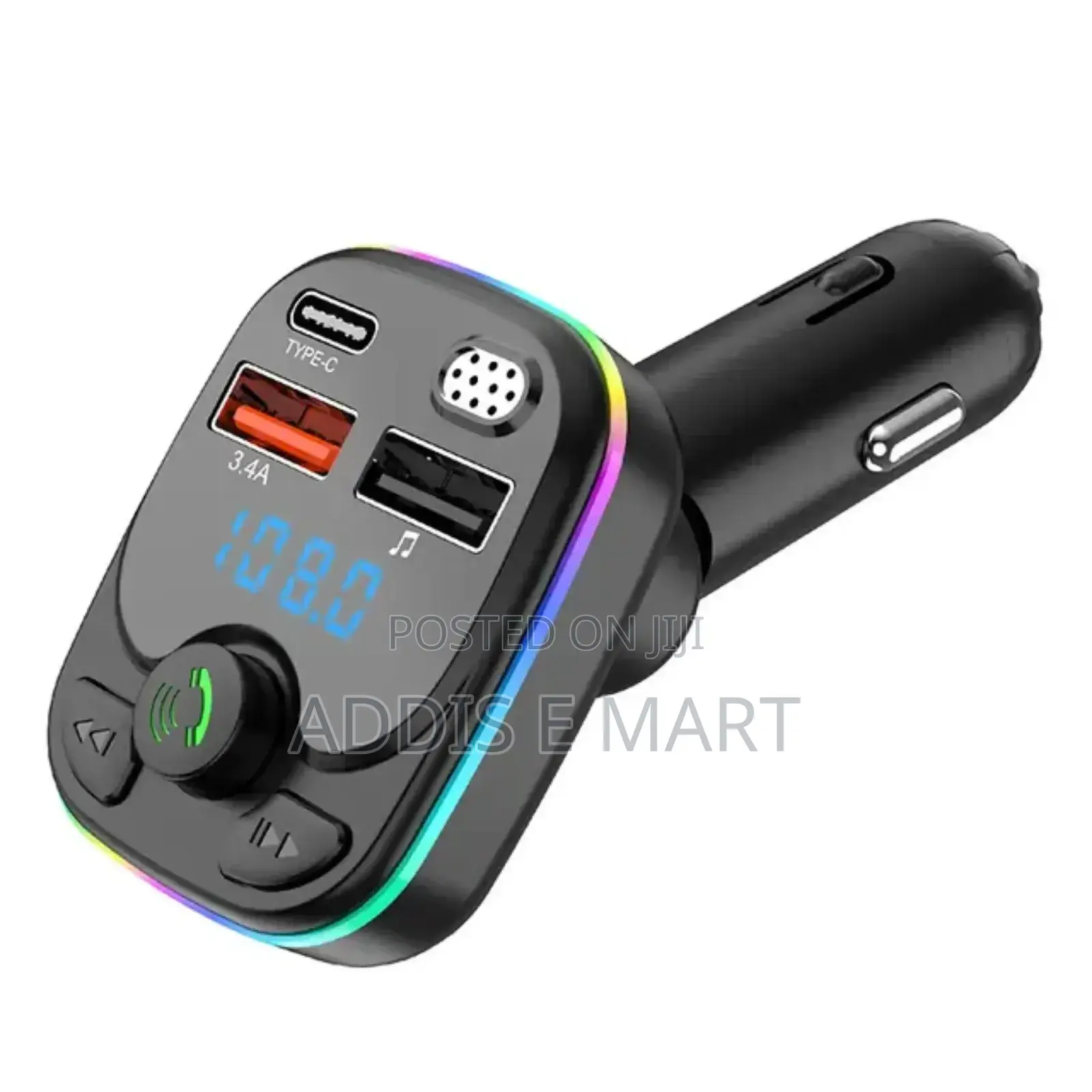 ሚሞሪ ካርዶች እና ፍላሽ ሰክተው ማድመጥ ይችላሉ Car Mp3 Player Car Charger