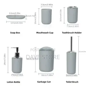 6pcs Bathroom Accessories Set