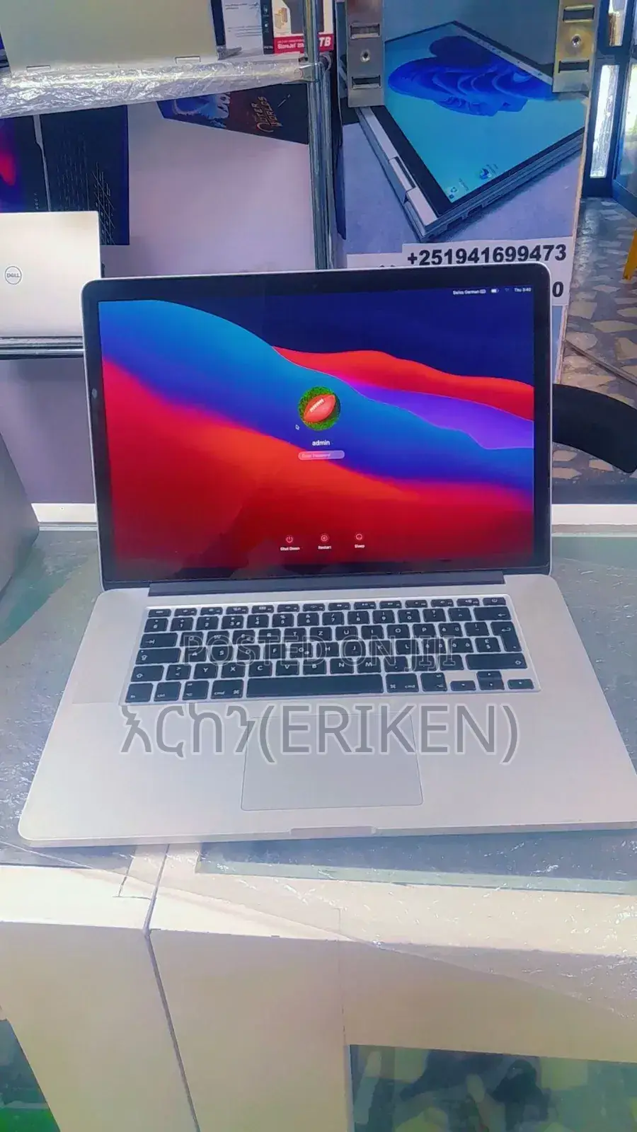 New Laptop Apple MacBook Pro 2015 16GB Intel Core I7 SSD 512GB