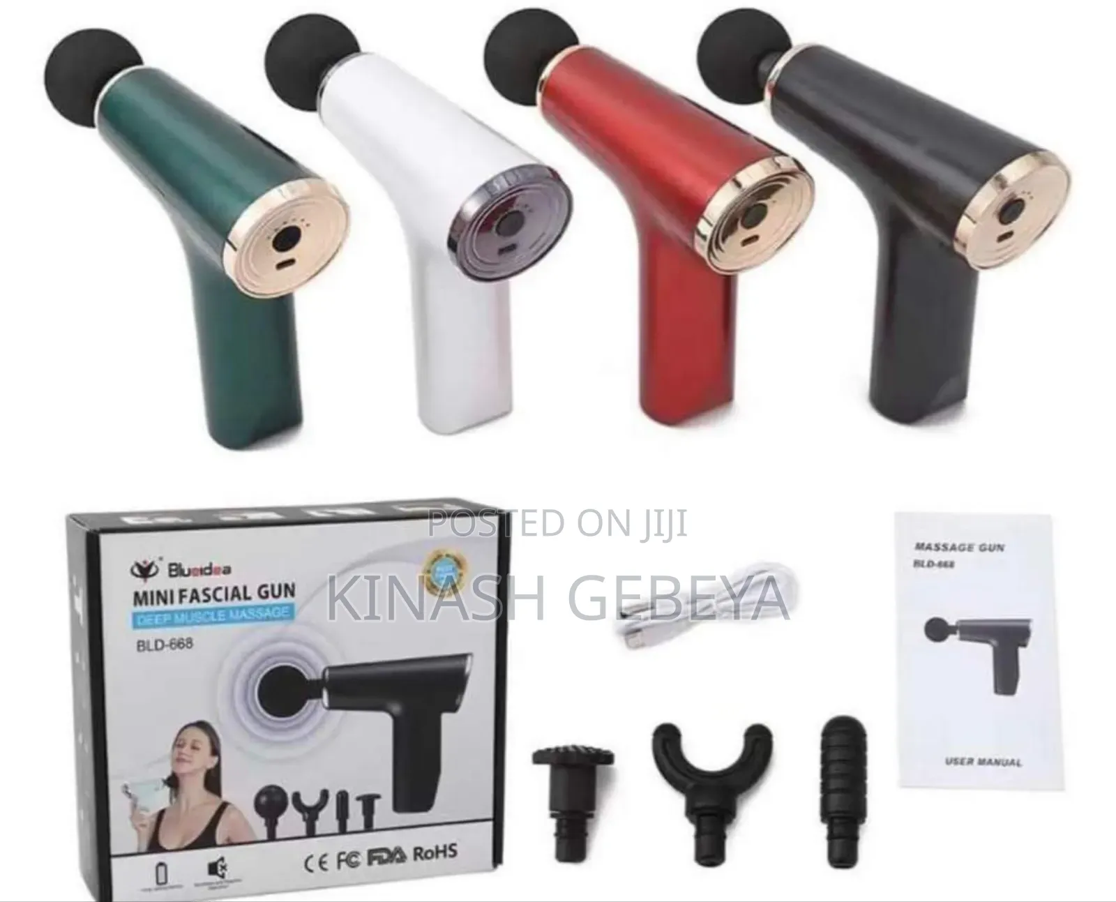 4 In 1 High Quality Massager Gun
