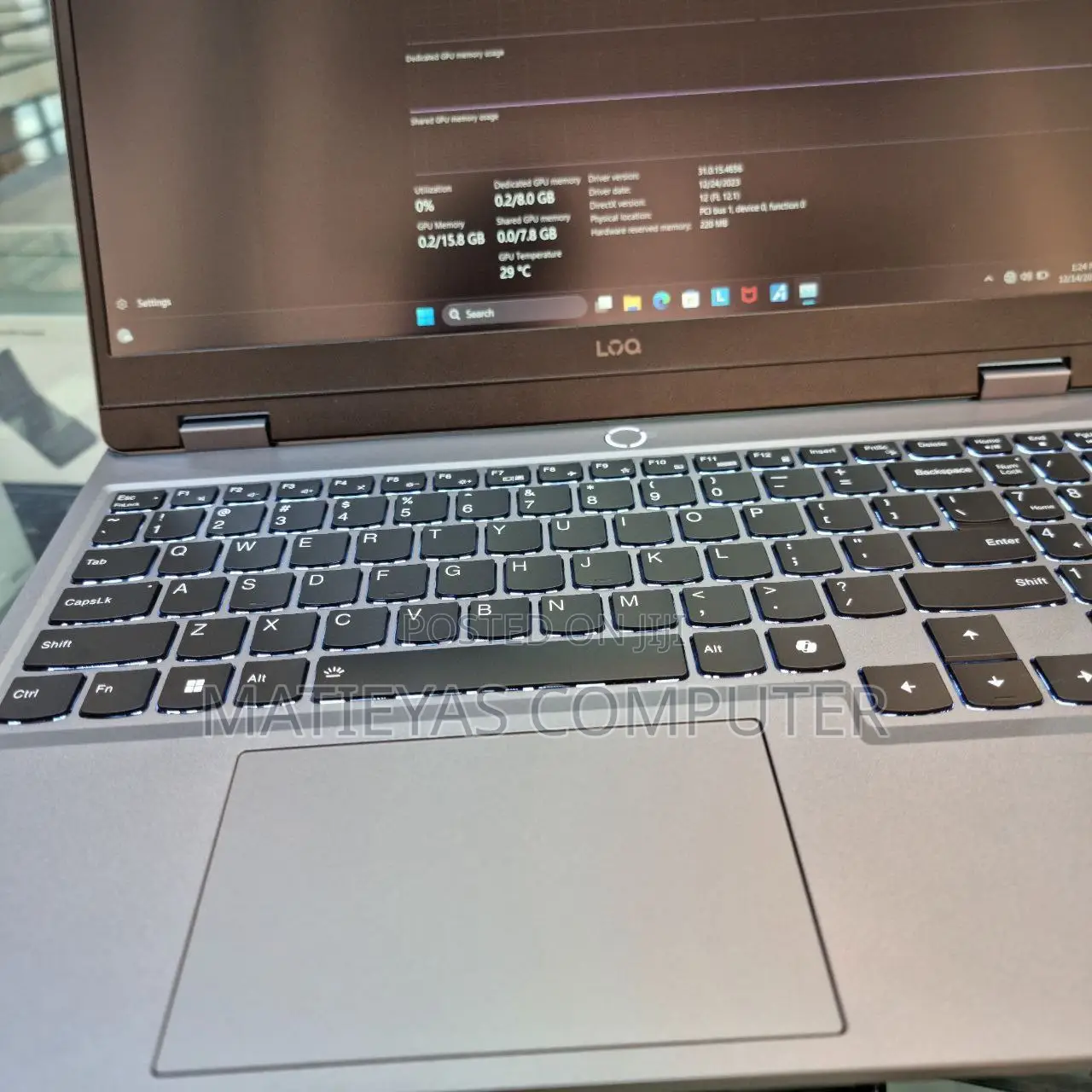 New Laptop Lenovo LOQ 15IRH8 16GB AMD Ryzen 7 SSD 512GB