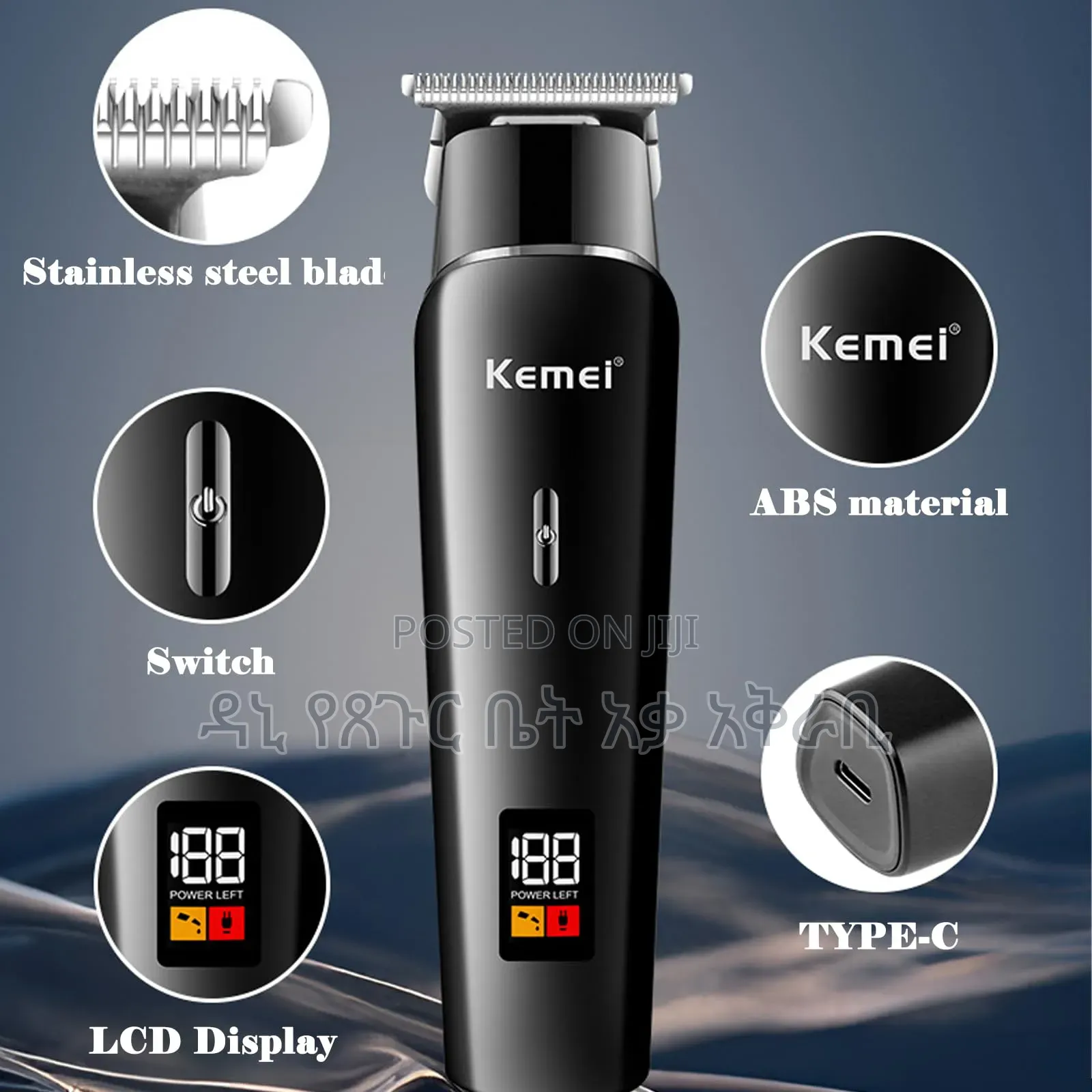 Kemei Original Hair Clipper for Men's Saloon
