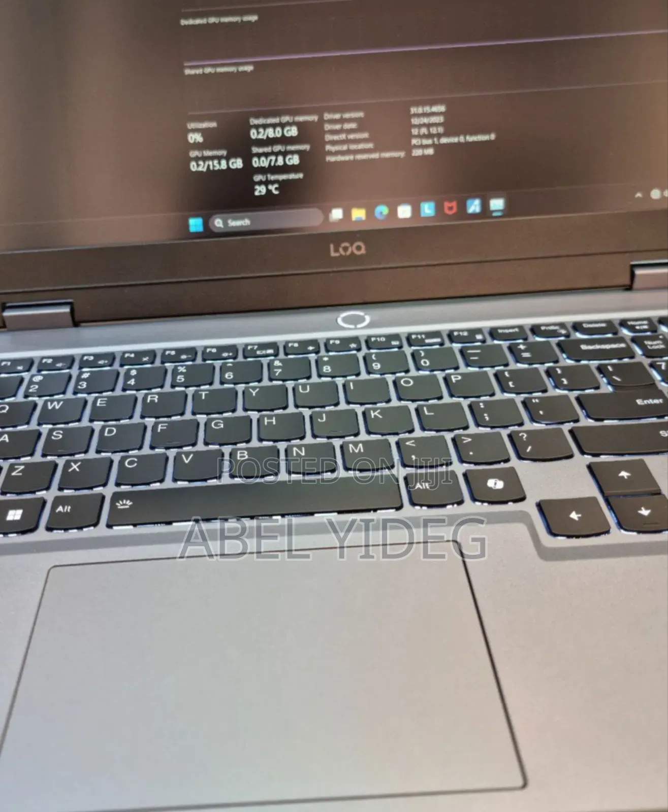 New Laptop Lenovo LOQ 15IRH8 8GB AMD Ryzen 7 SSD 512GB