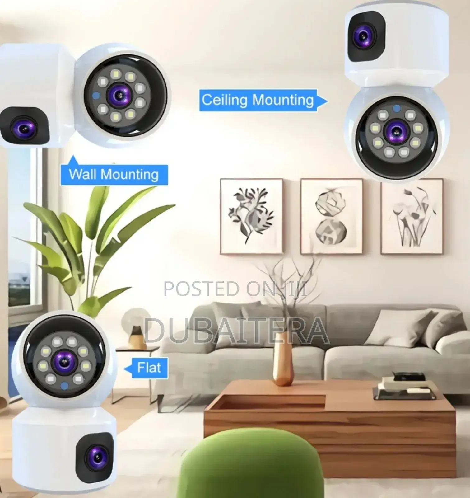 2 Lens ያለው CCTV Camera