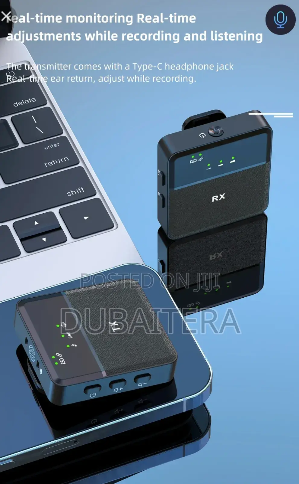 SX9 Wireless Microphone for Type C 3.5 Interface 1:1