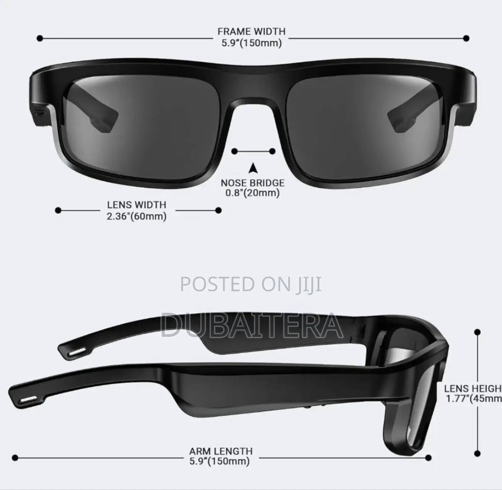 Original Polarized ስማርት መነጽር (Bluetooth 5.3 Anti-Blue Light