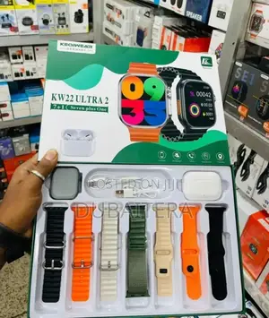 KEQIWEAR Germany Series 9 Smart Watch With አእርፖድ + 7 Straps