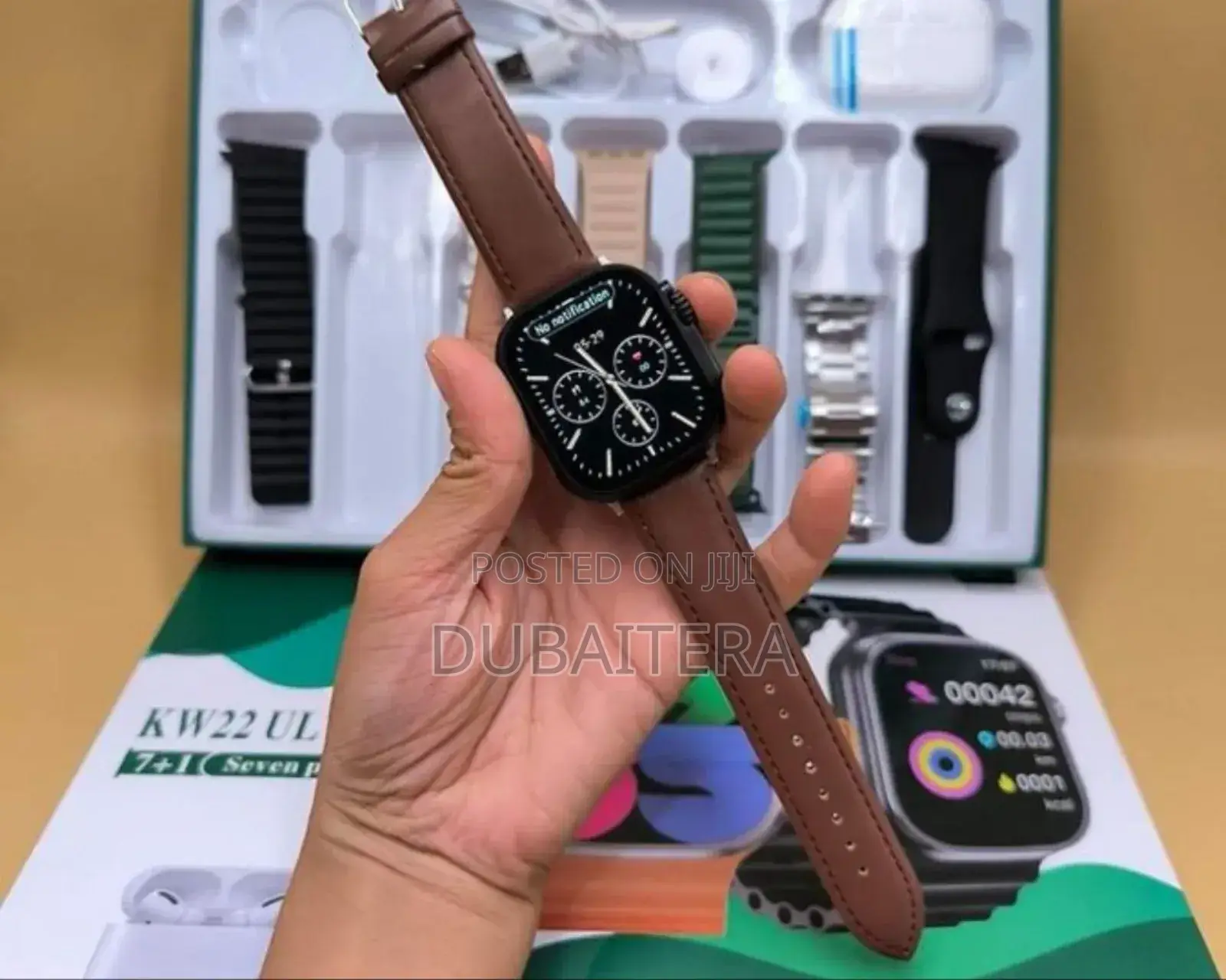 KEQIWEAR Germany Series 9 Smart Watch With አእርፖድ + 7 Straps