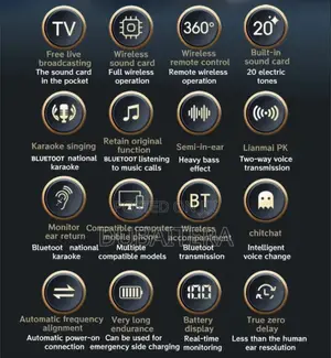 Sound Card Headphones(Recording, Karaoke, Live Broadcasting)