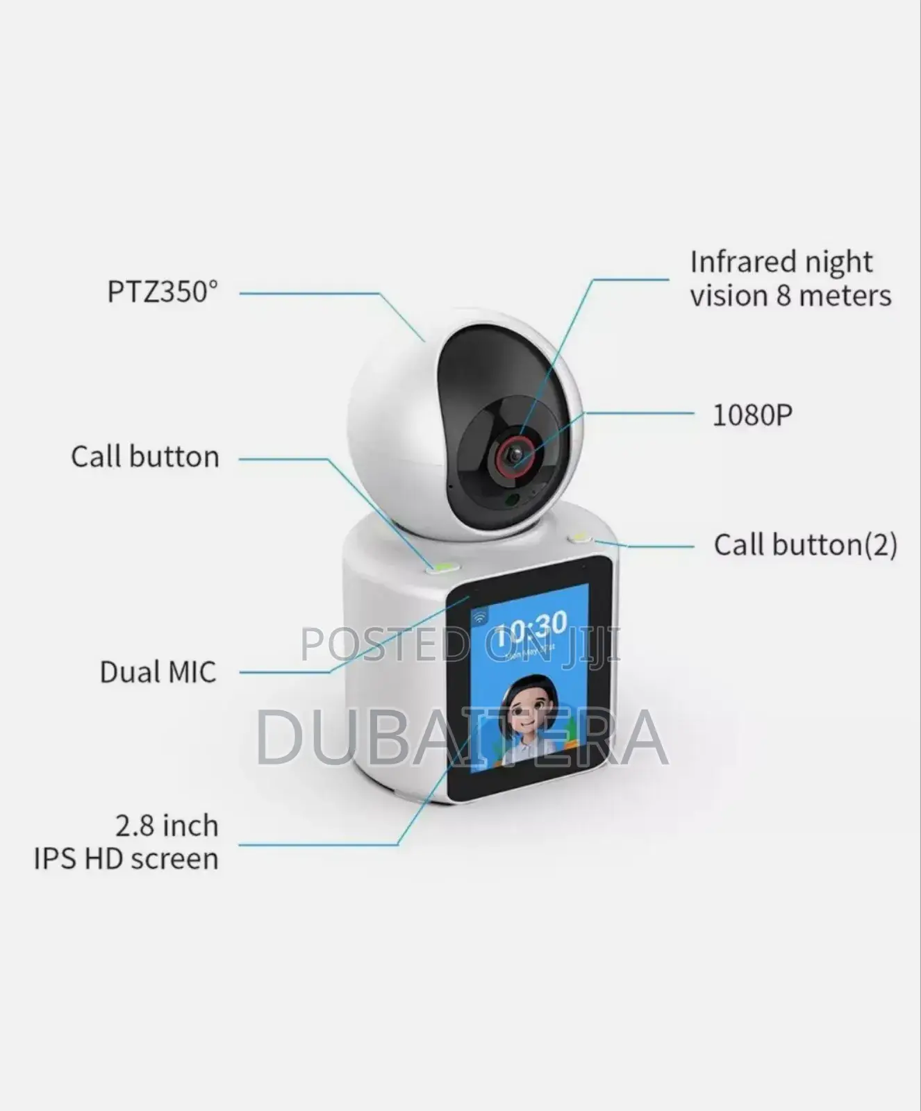 የራሱ Screen ያለው Video Call ማድረግ የሚያስቺል CCTV Security Camera