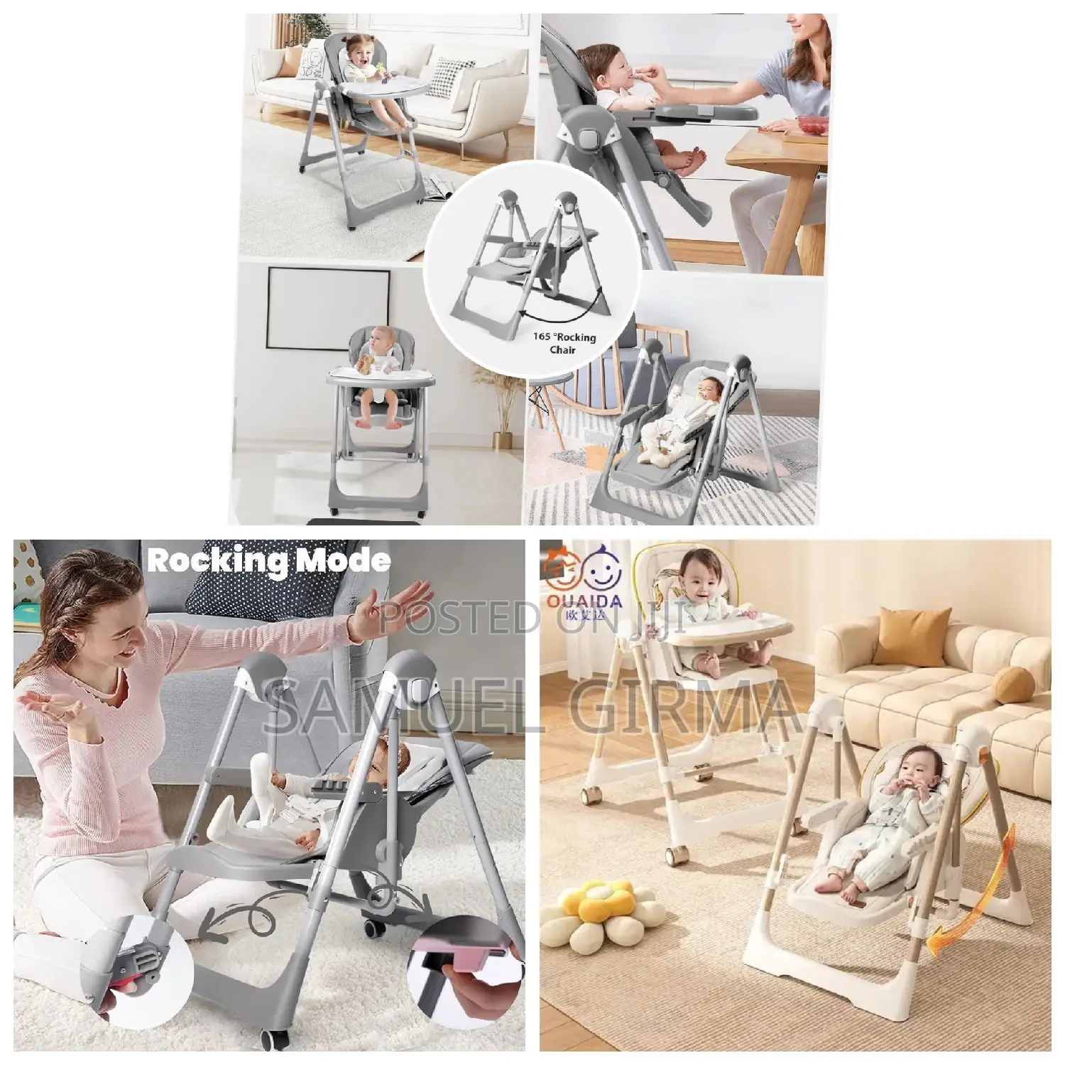 5-in-1 High Chair Multifunction