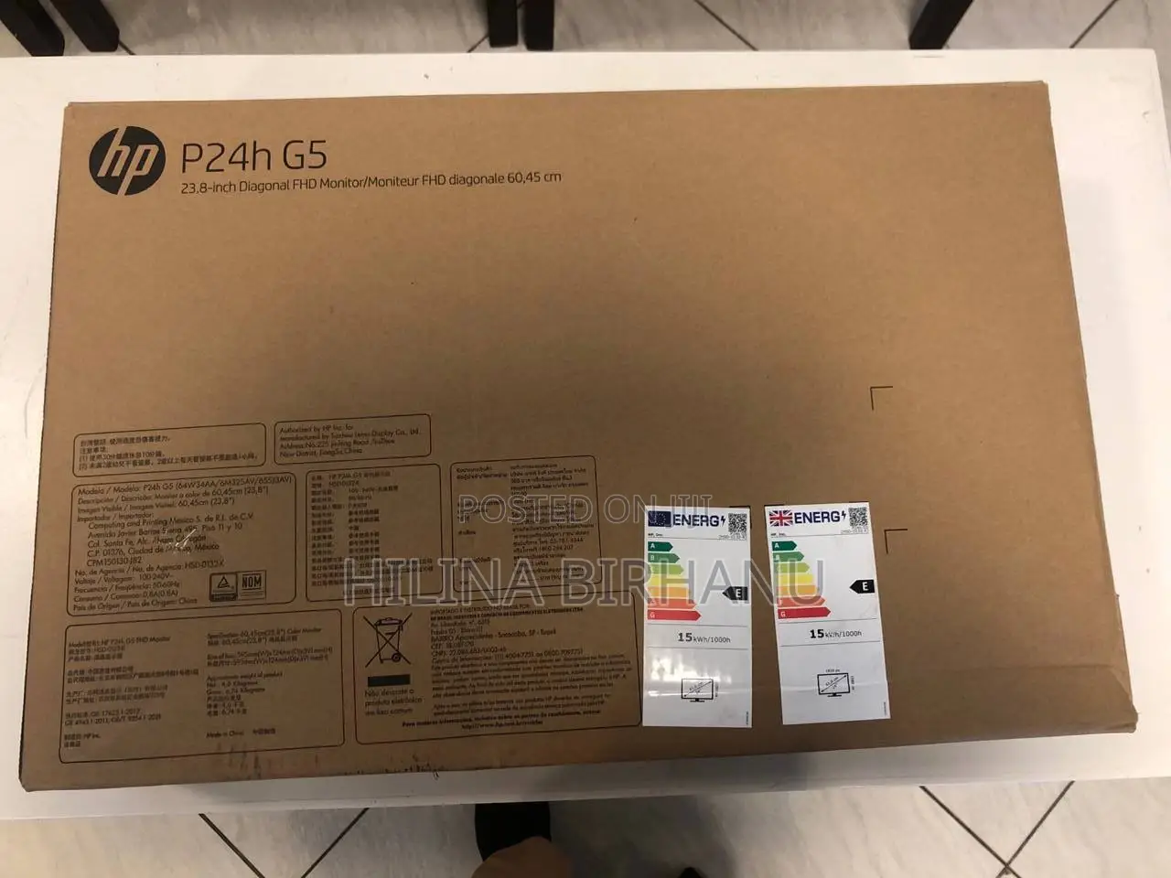 Hp P24h G5 24” Full Hd Edge Led LCD Monitor