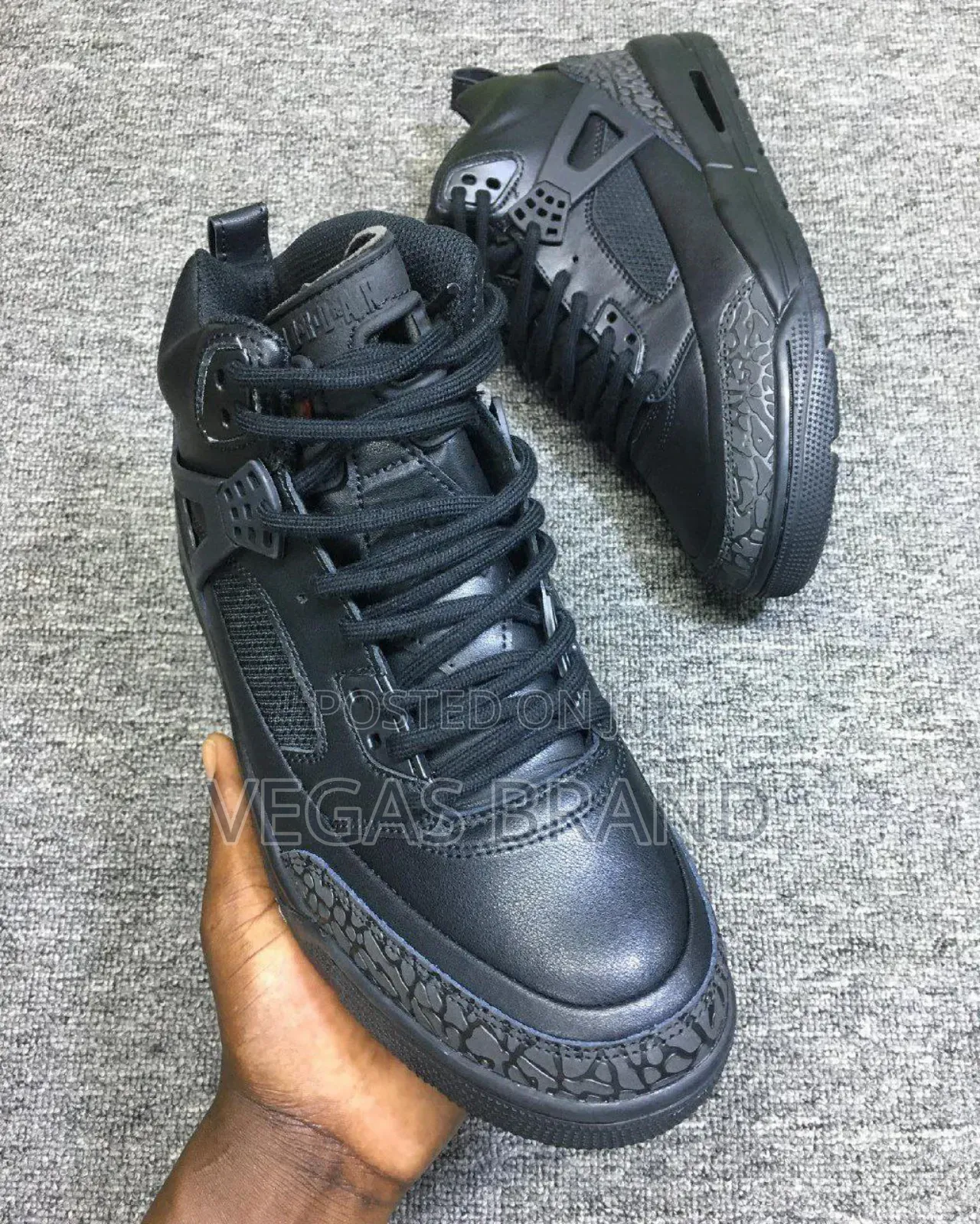 Air Jordan Kids Spizike Winteriz Black Master Quality Shoes