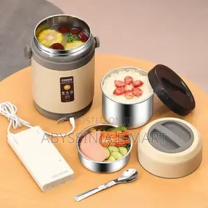 የኤሌክትሪክ ማሞቂያ ያለው የምሳ እቃ Stainless Steel Lunch Box