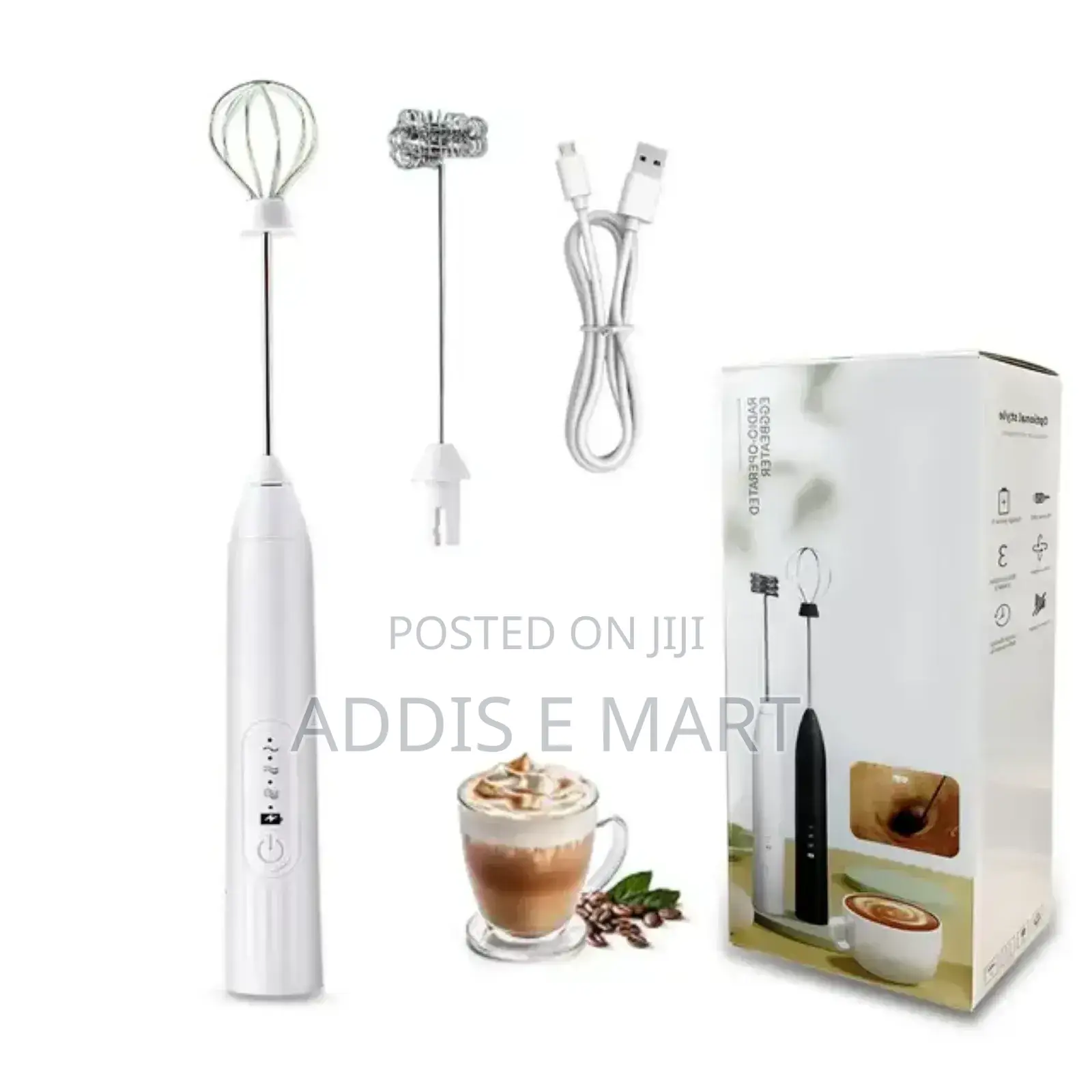 በቻርጅ የሚሰራ Handheld Milk Coffee Frother