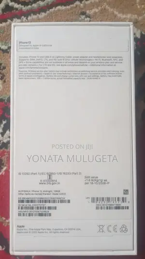 New Apple iPhone 13 128 GB