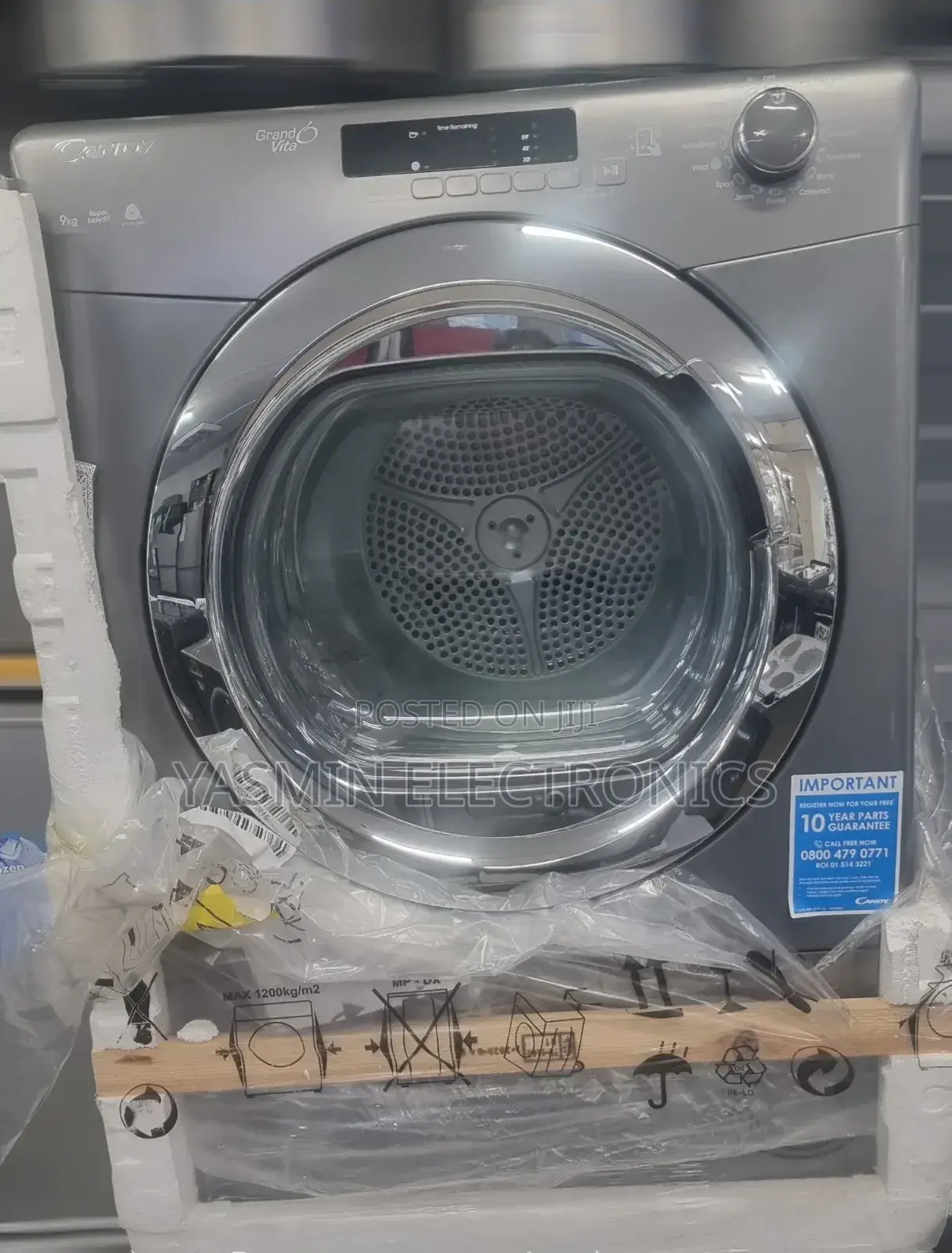 Candy Dryers 100% 10kg Dryers Steam Deliver