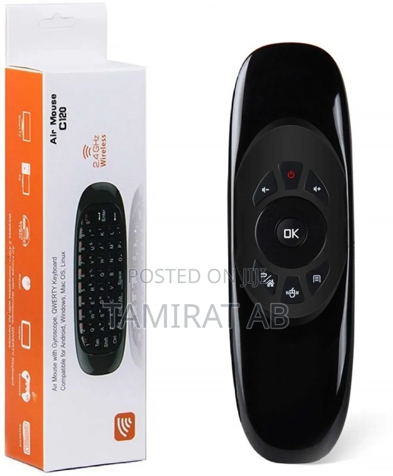 Air Mouse With Gyroscope QWERTY Keyboard