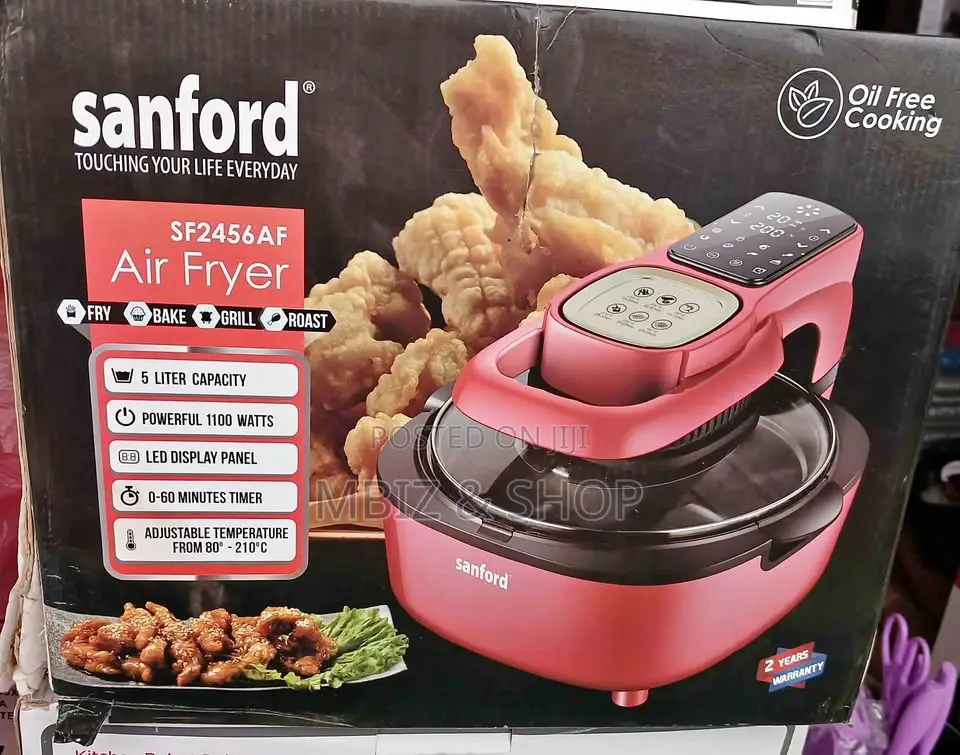 Sanford Digital Air Fryer 5.0L Black