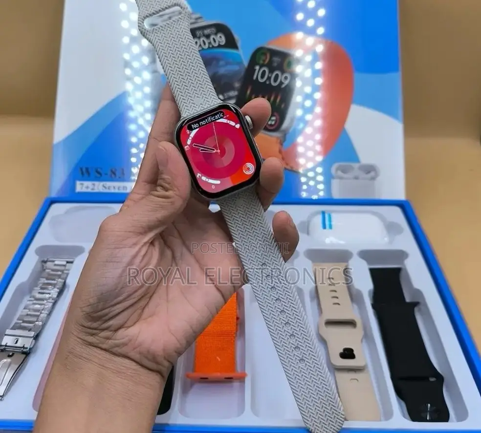 WISME Smart Watch + Airpods + 7 Straps