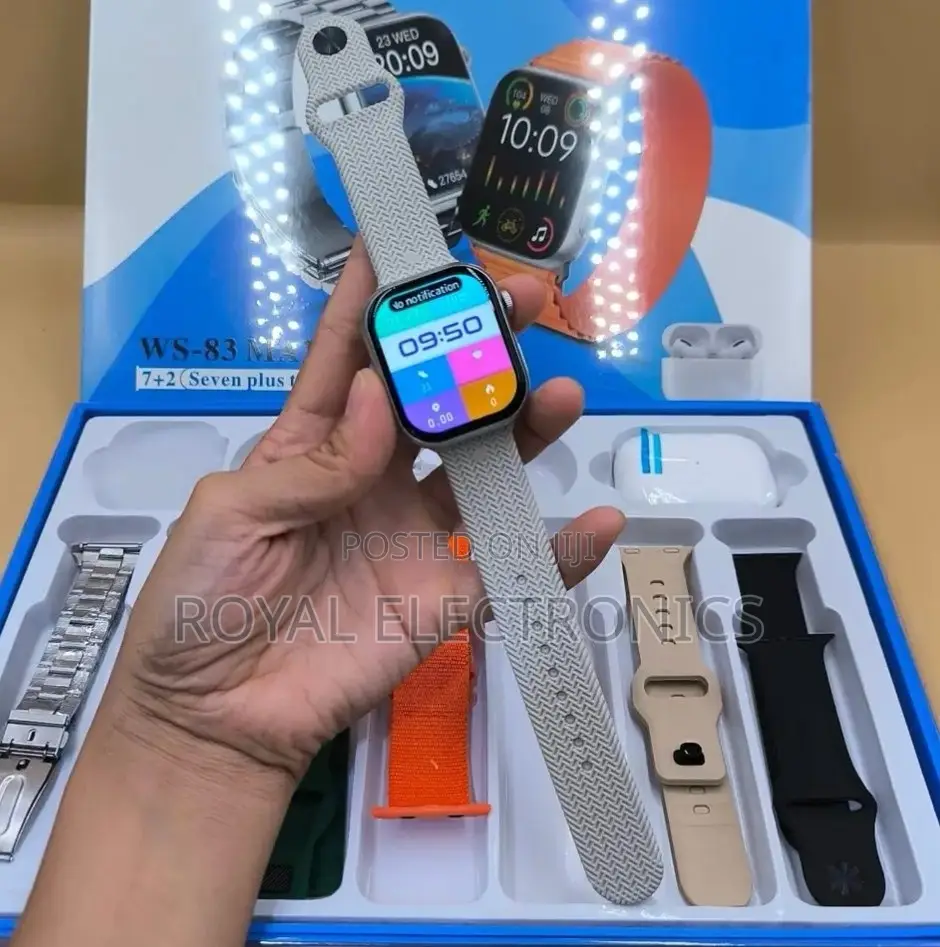 WISME Smart Watch + Airpods + 7 Straps