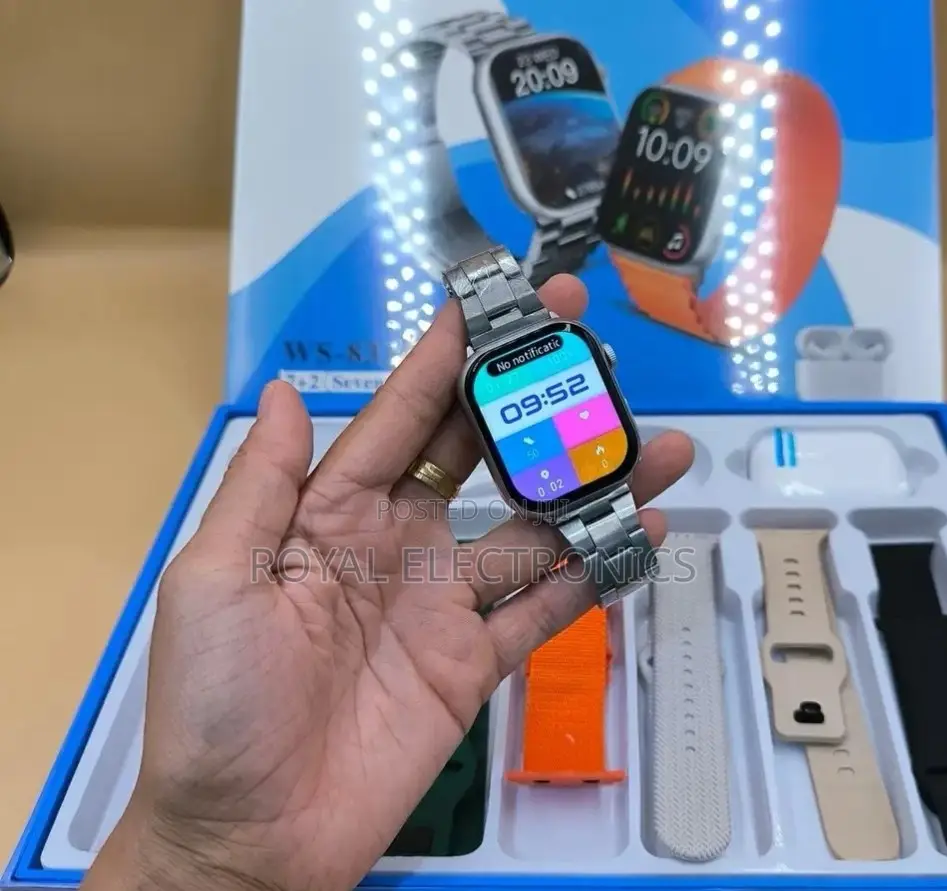 WISME Smart Watch + Airpods + 7 Straps