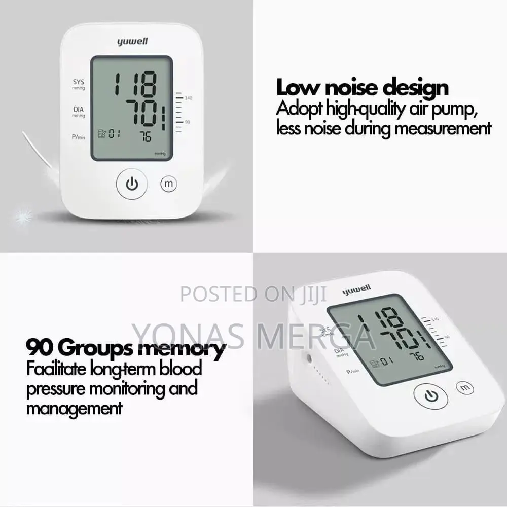 YUWELL YE660D Blood Pressure Monitor燕luminous Screen Display
