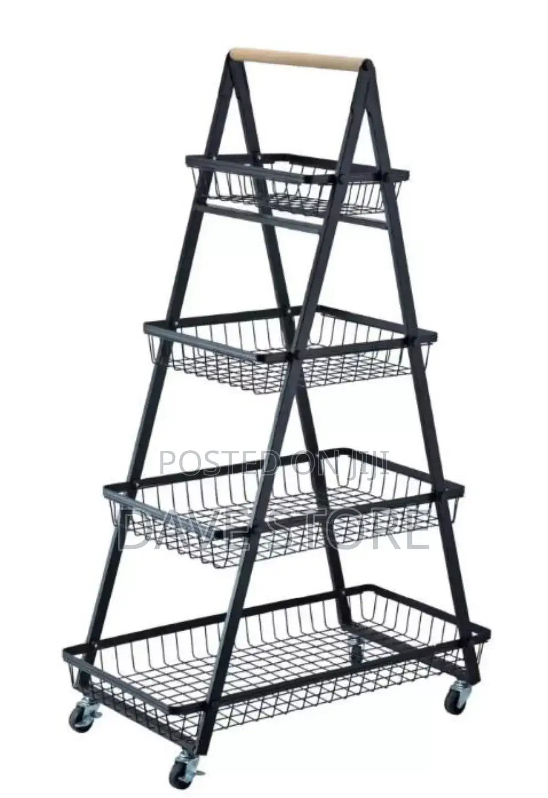 4 Layer Mobile Vegetable Cart