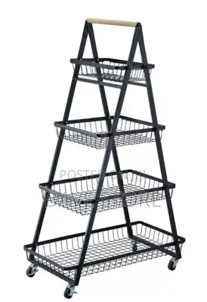 4 Layer Mobile Vegetable Cart