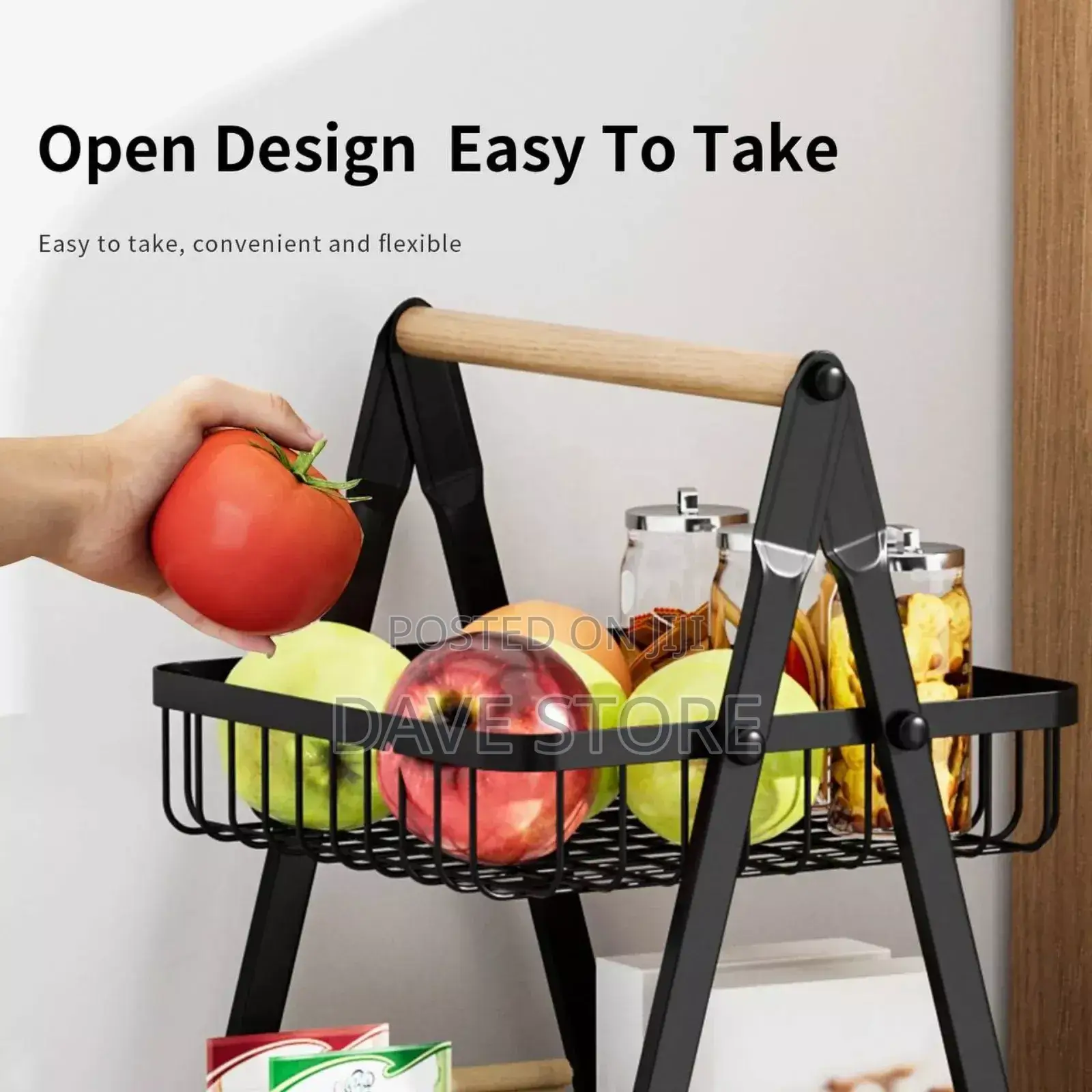 4 Layer Mobile Vegetable Cart