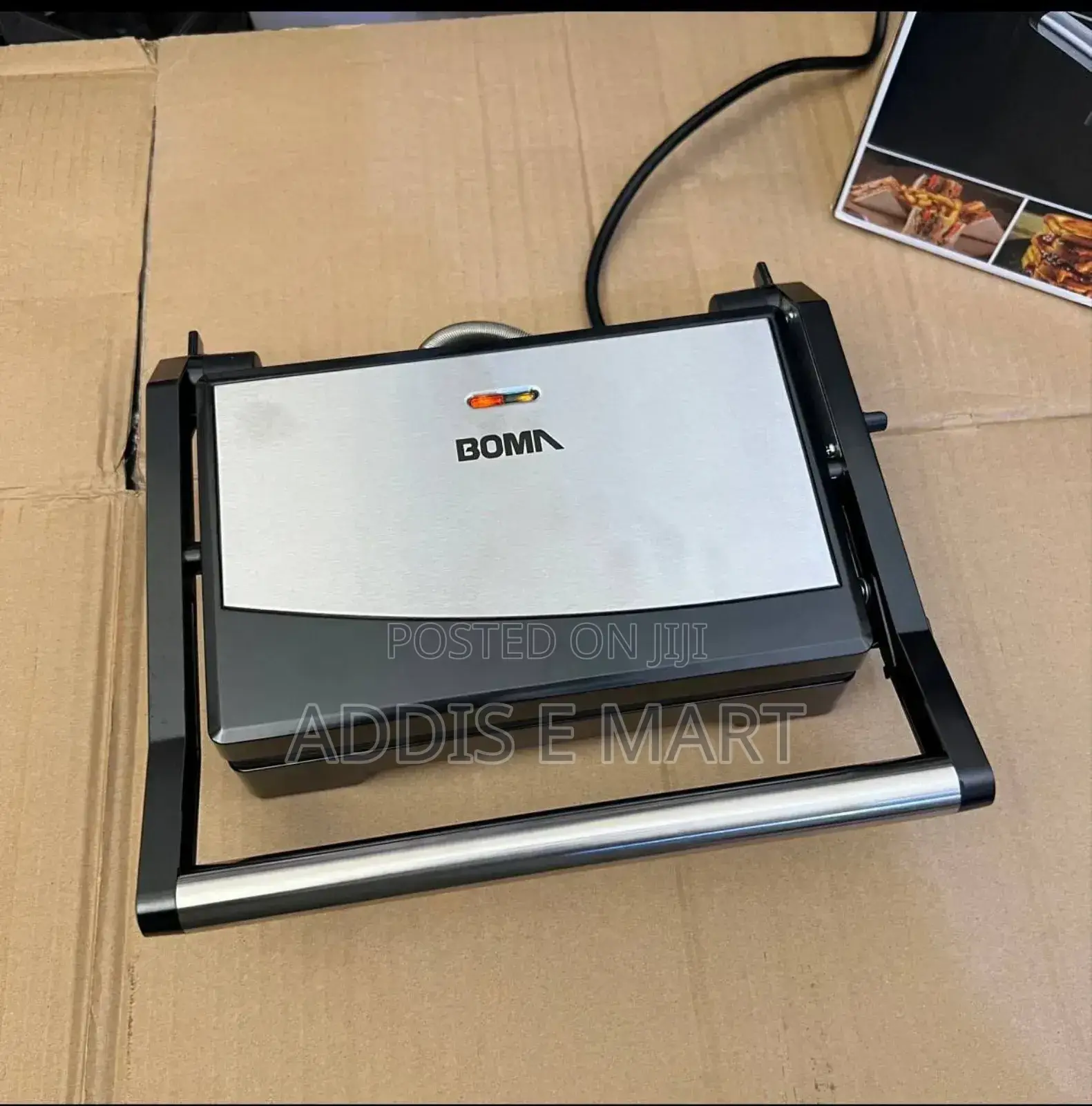 2000W የራሱ Timer ያለዉ Boma Electric Contact Grill