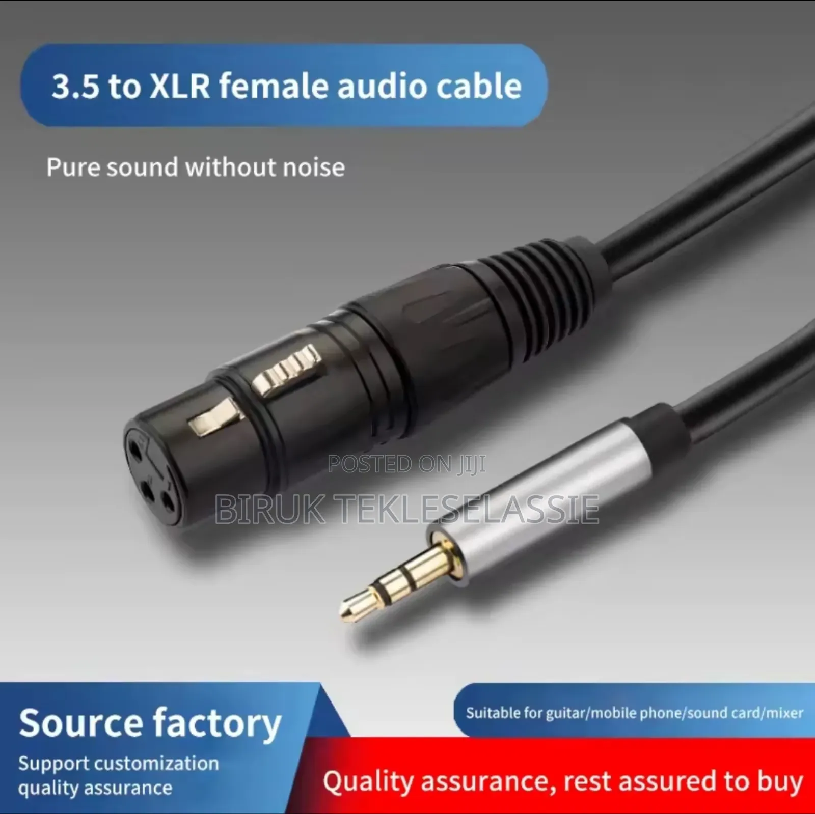 3.5 Mm to XLR 3 Pin Male to Female