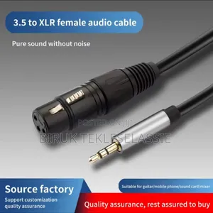 3.5 Mm to XLR 3 Pin Male to Female
