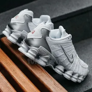 Original Nike Air Max Shox Silver Strap Shoes