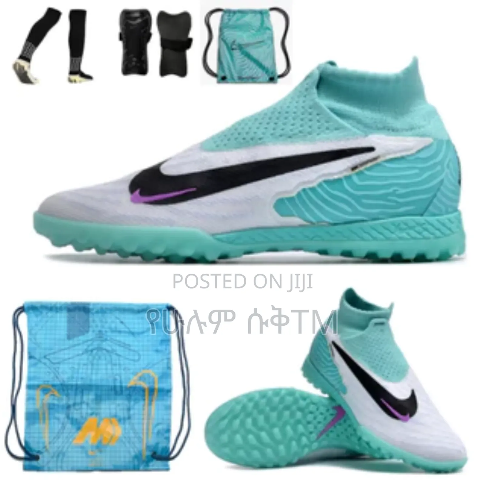 Nike Phantom GX Elite TF Futsal Football Cleats Taketa Shoes