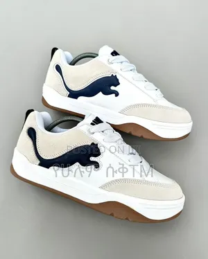 Original Puma Park Life Style 'White X Blue Logo' Shoes