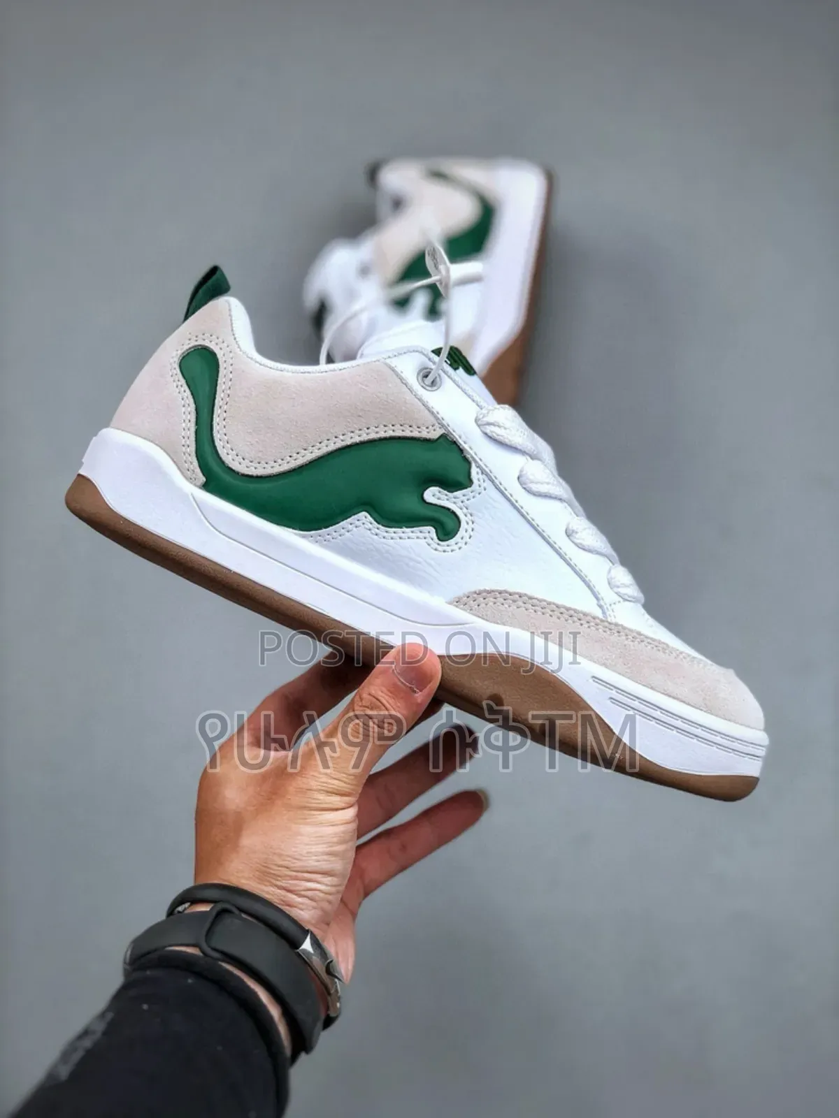 Original Puma Park Life Style 'White X Green Logo' Shoes