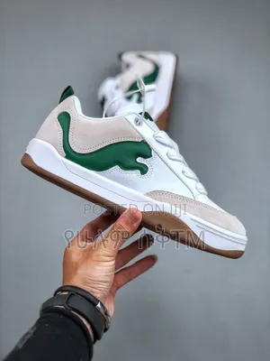 Original Puma Park Life Style 'White X Green Logo' Shoes