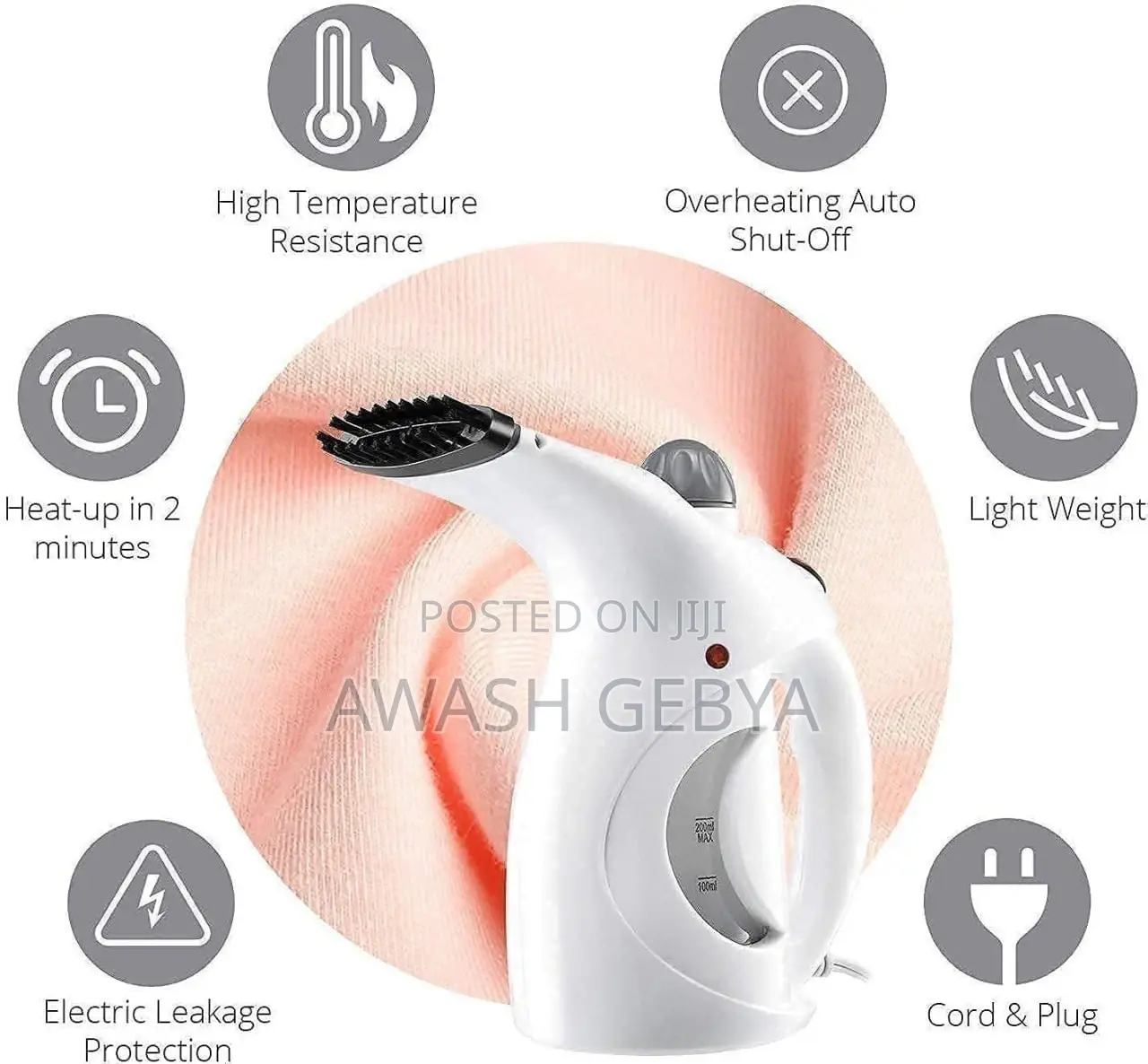 2in1 Garment Facial Steamer