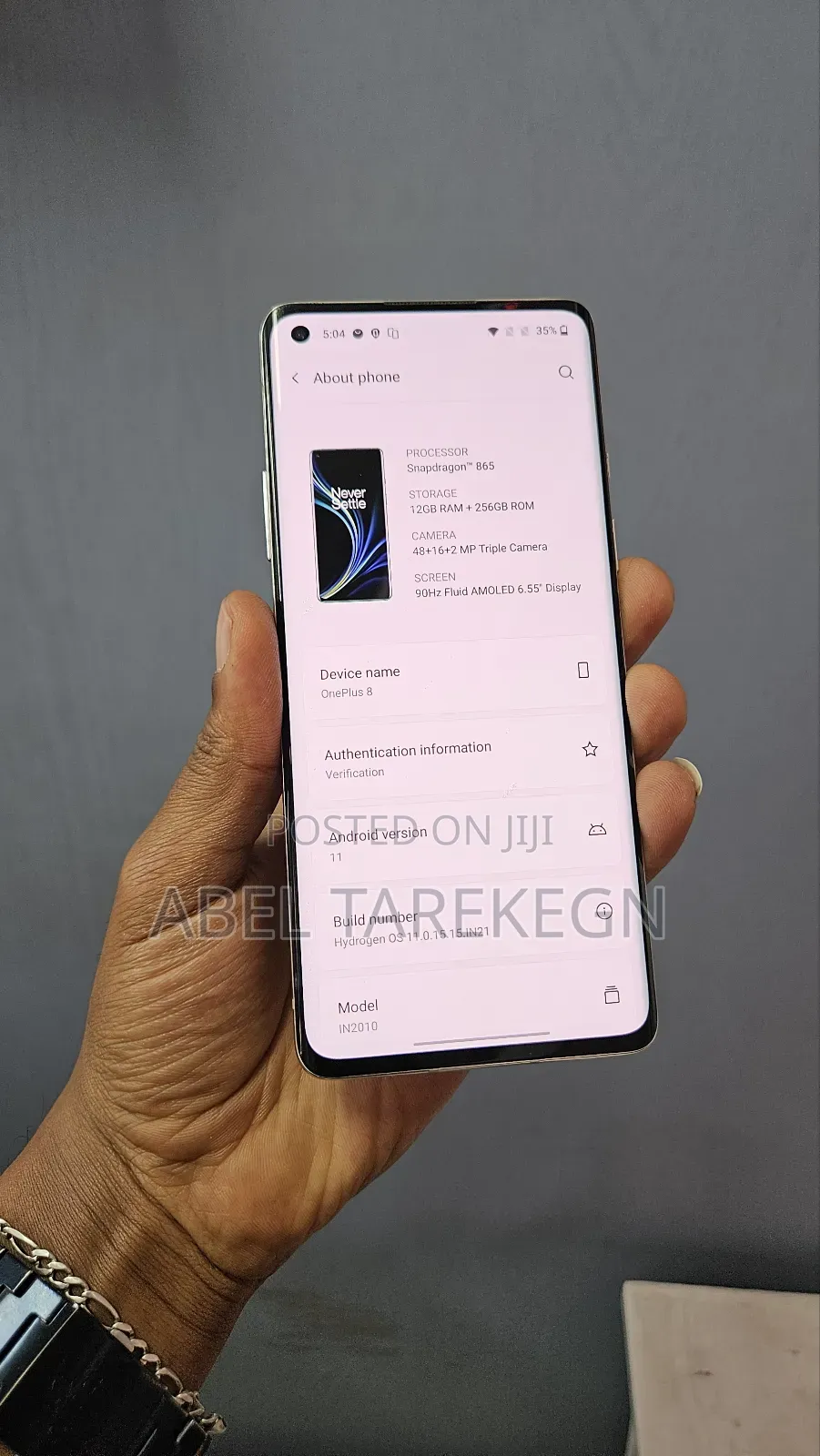 New OnePlus 8 256 GB Rose Gold