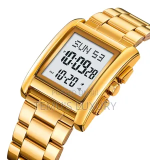 Photo - SKMEI 2228 Gold Plated Wristwatch Digital Men Watch