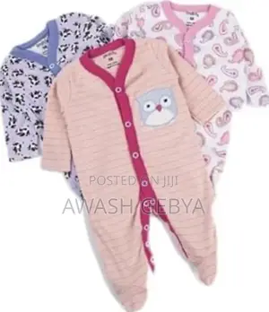 Photo - 3-Piece Newborn Baby Foot(የዱባይ) Wrapped Jumpsuit